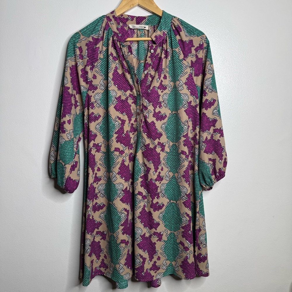Buddy Love Merida Colorful Geometric Patterned Dress